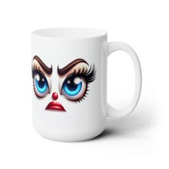 Funny Face Strong Displeasure 15oz Mug - Right