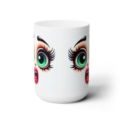 Funny Face Stunned Awe 15oz Mug - Front