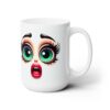 Funny Face Stunned Awe 15oz Mug - Right