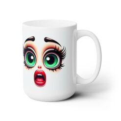 Funny Face Stunned Awe 15oz Mug - Right