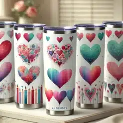 Heart Sublimation Tumblers
