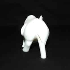 Kenyan White Rhino Sculpture - Back