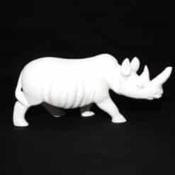 Kenyan White Rhino Sculpture - Right