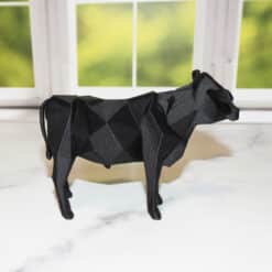 Low Poly Cow Sculpture - Right