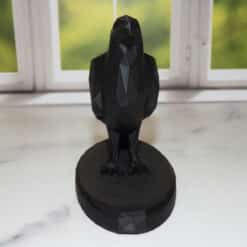 Low Poly Crow Sculpture - Front