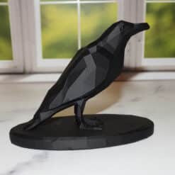 Low Poly Crow Sculpture - Right
