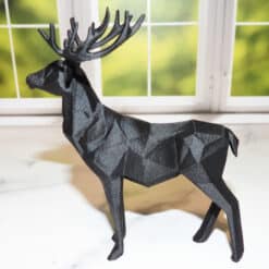 Low Poly Deer Sculpture - Left