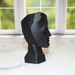 Low Poly Faces Sculpture - Right