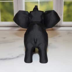 Low Poly Happy Elephant Sculpture - Back