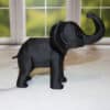 Low Poly Happy Elephant Sculpture - Right