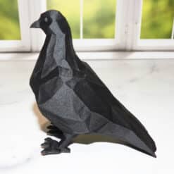 Low Poly Pigeon Sculpture - Left