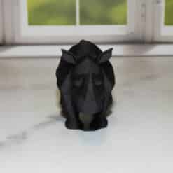 Low Poly Rhino Sculpture - Front