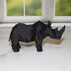 Low Poly Rhino Sculpture - Right