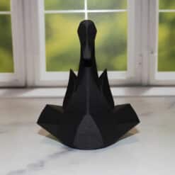 Low Poly Swan Sculpture - Front