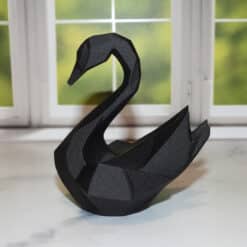 Low Poly Swan Sculpture - Left