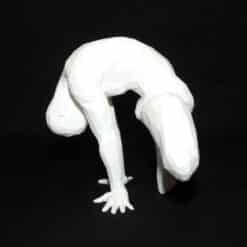 Meditation Bound Firefly Pose Variation Sculpture - Left