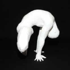 Meditation Bound Firefly Pose Variation Sculpture - Right