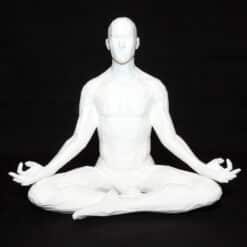 Meditation Easy Pose with Gesture of Consciousness Sculpture - Front