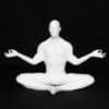 Meditation in Bound Angle Pose Sculpture - Front