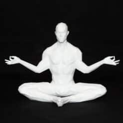 Meditation in Bound Angle Pose Sculpture - Front