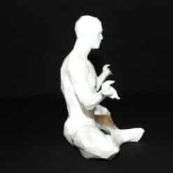 Meditation in Bound Angle Pose Sculpture - Right