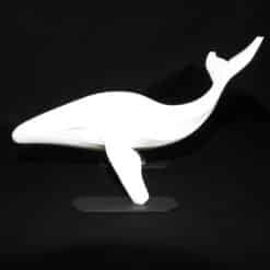Minimalist Whale Sculpture - Left