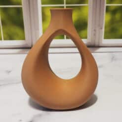 Modern Hollow Teardrop Vase - Front