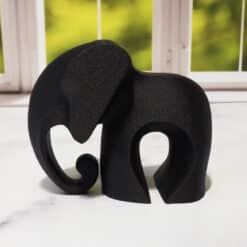 Modern Standing Elephant Sculpture - Left