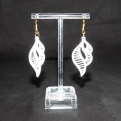Nature's Whisper Matte PLA 3D Printed Earrings - Back