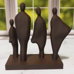 People In The Wind Sculpture - Back