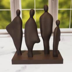 People In The Wind Sculpture - Front