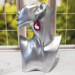 Rabbit Teardrop Earrings - Head