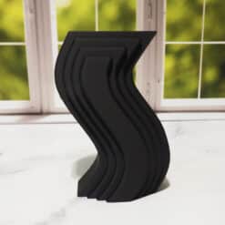 Retro Curvy Vase - Back