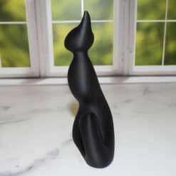 Shadow Curl Minimalist Cat Sculpture - Left