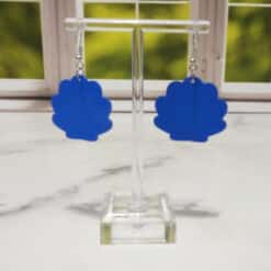 Shell Matte PLA 3D Printed Earrings - Back