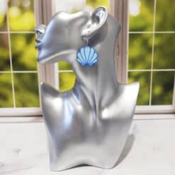 Shell Matte PLA 3D Printed Earrings - Head