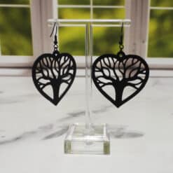 Tree Of Life Matte PLA 3D Printed Earrings - Back