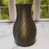 Twisty Bronze Modern Vase