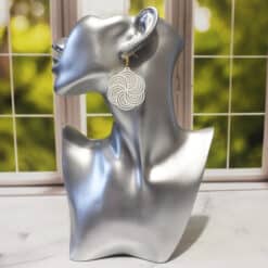 Waves Matte PLA 3D Printed Earrings - Head