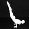 Yoga Elevated Planche Pose Sculpture - Right