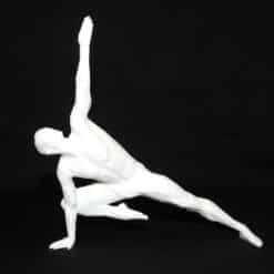 Yoga Floating Side Plank Pose Sculpture - Front