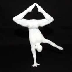 Yoga One-Handed Handstand Sculpture - Back