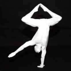 Yoga One-Handed Handstand Sculpture - Front