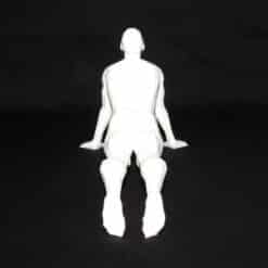 Yoga Upward-Facing Dog Pose Sculpture - Back