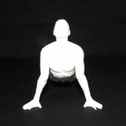 Yoga Upward-Facing Dog Pose Sculpture - Front