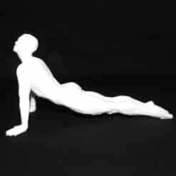 Yoga Upward-Facing Dog Pose Sculpture - Left