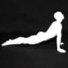 Yoga Upward-Facing Dog Pose Sculpture - Right