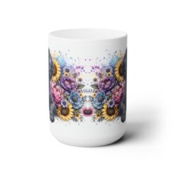 American Water Spaniel in Flowers 15oz Mug - Front