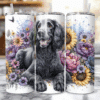 American Water Spaniel in Flowers 20oz Tumbler - Lifestyle