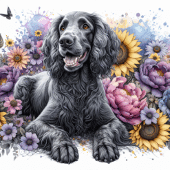 American Water Spaniel in Flowers 20oz Tumblerl - Render